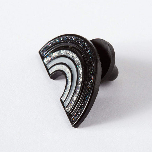Black Rainbow Enamel Pin
