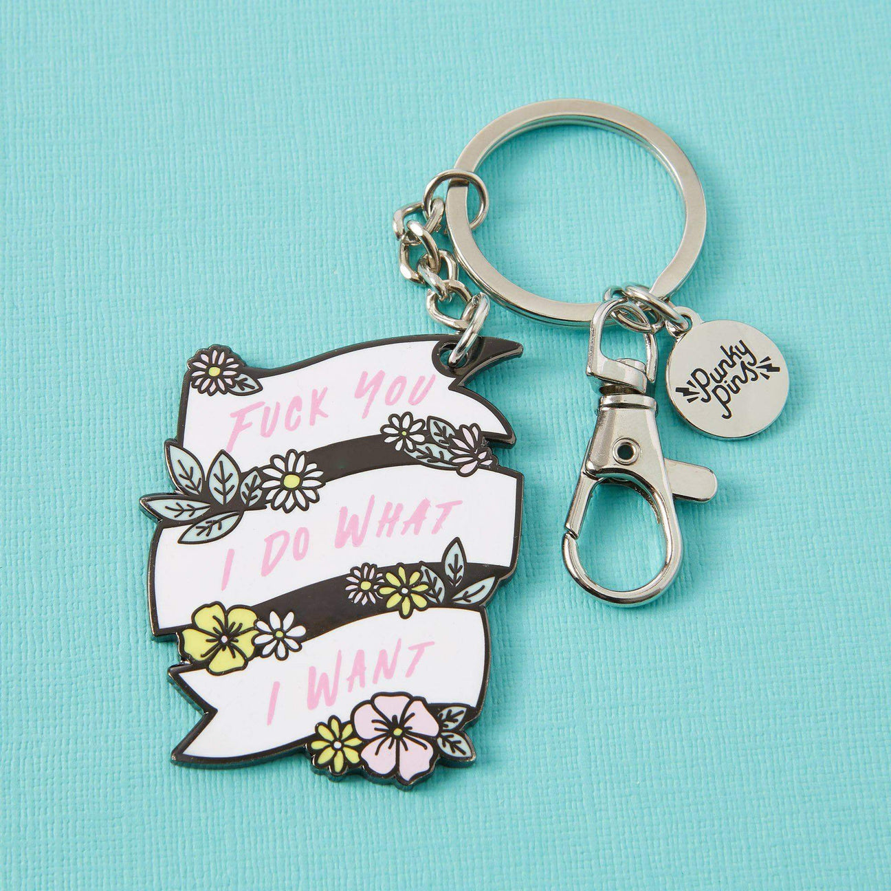 F*ck You I Do What I Want Enamel Keyring