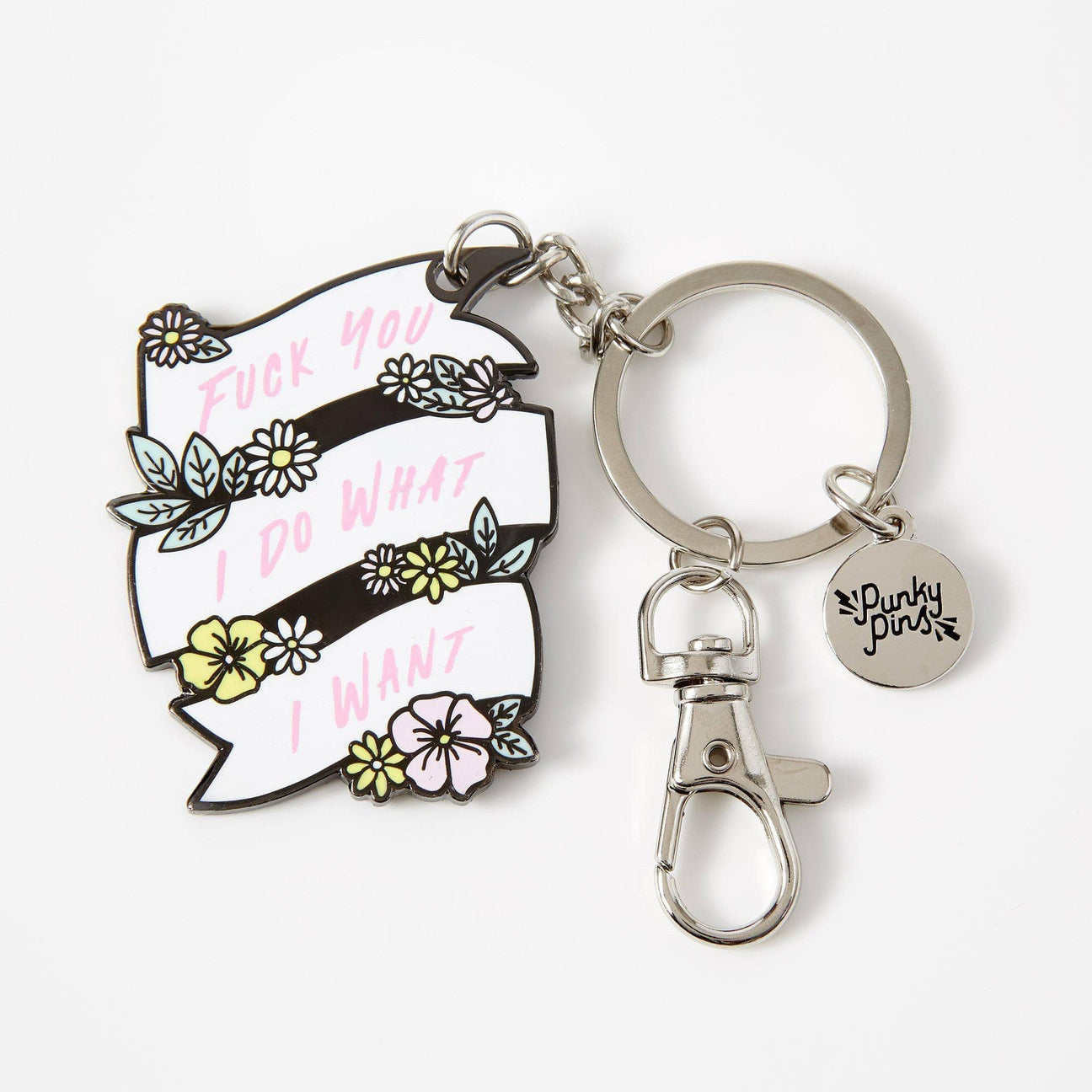 F*ck You I Do What I Want Enamel Keyring
