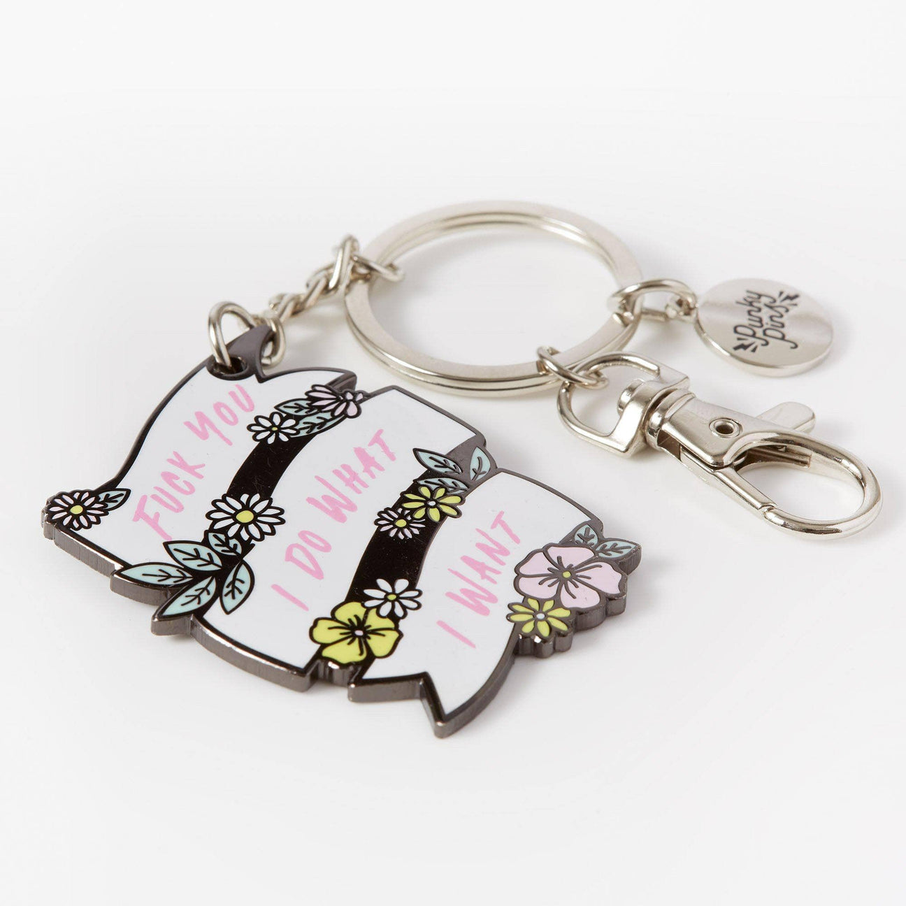 F*ck You I Do What I Want Enamel Keyring