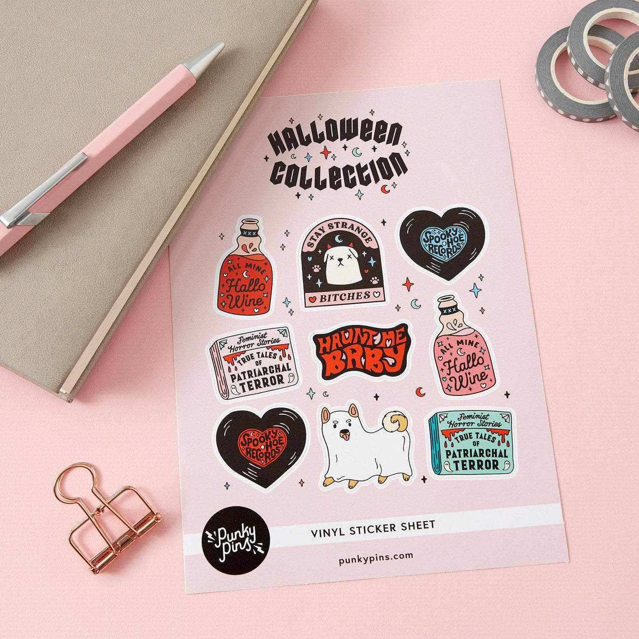 Halloween A5 Vinyl Sticker Sheet