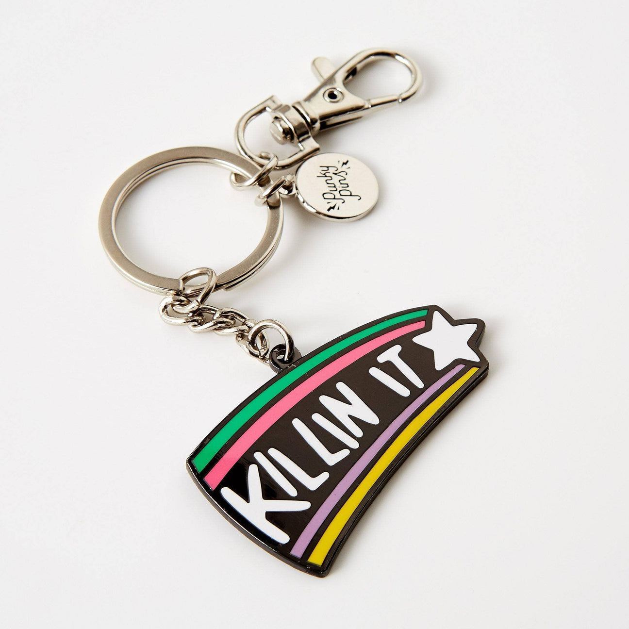 Killin It Hard Enamel Keyring