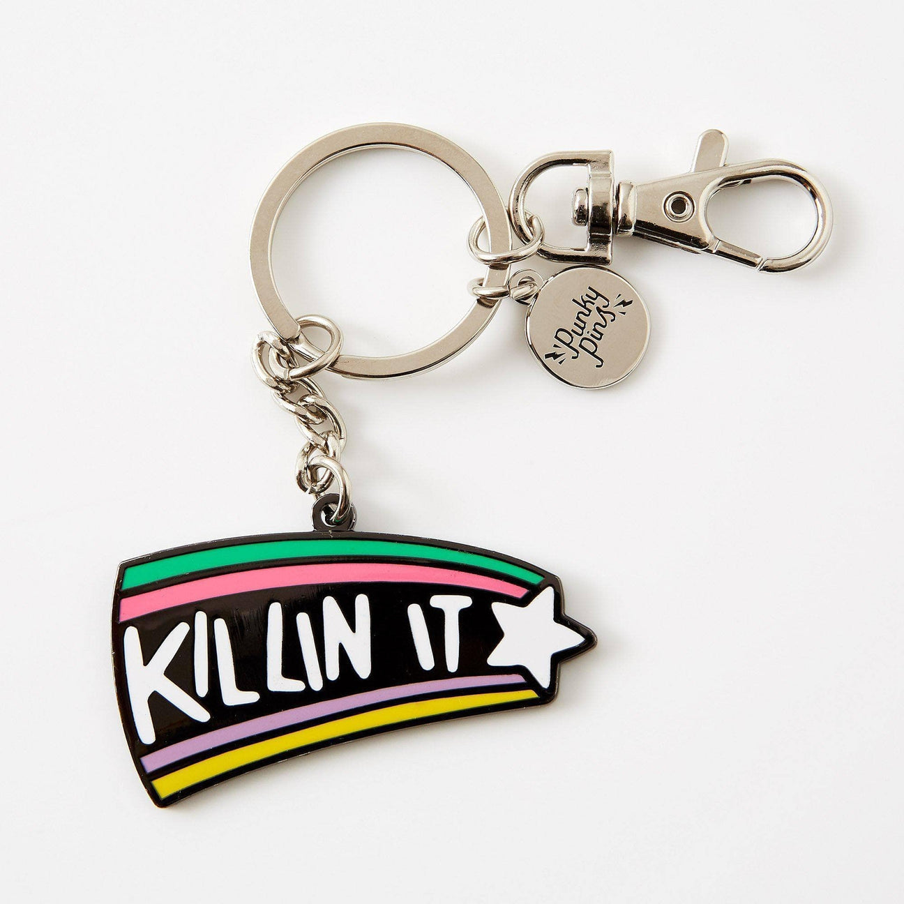 Killin It Hard Enamel Keyring