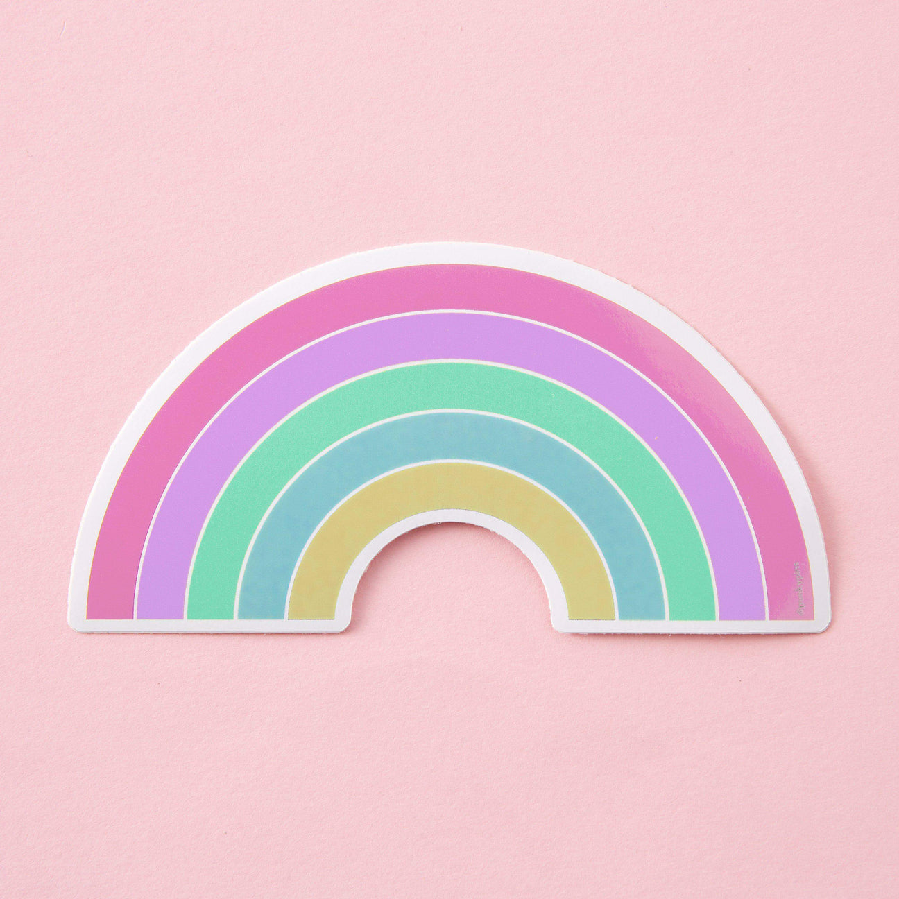 Pastel Rainbow Large Vinyl Sticker