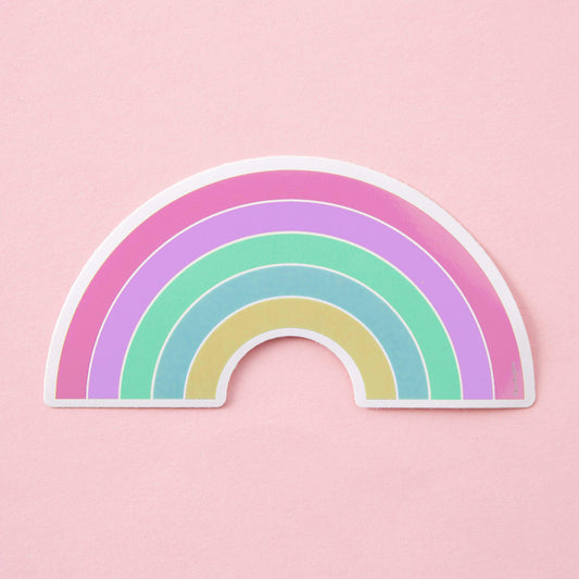 Pastel Rainbow Large Vinyl Sticker