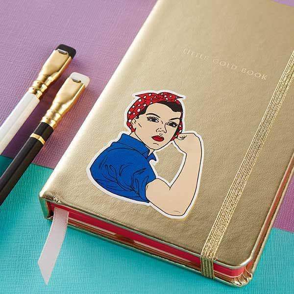 Rosie Riveter Die Cut Vinyl Sticker