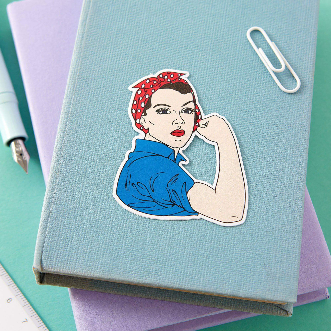 Rosie Riveter Die Cut Vinyl Sticker