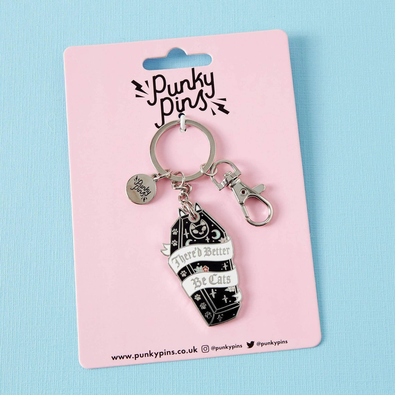 There’d Better Be Cats Enamel Keyring