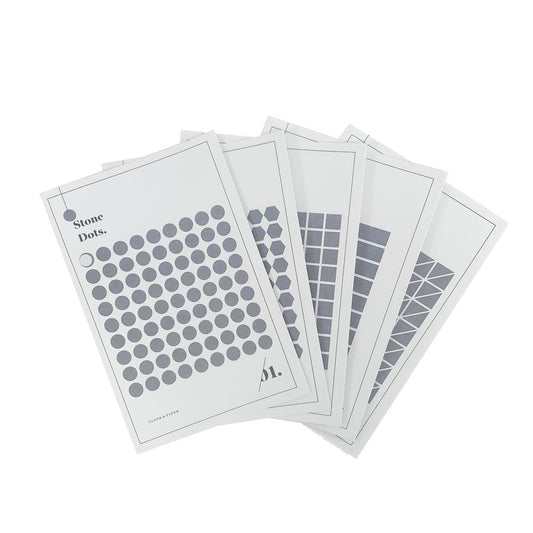 MINIMAL SHAPE STICKER SET | STONE