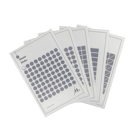 MINIMAL SHAPE STICKER SET | STONE