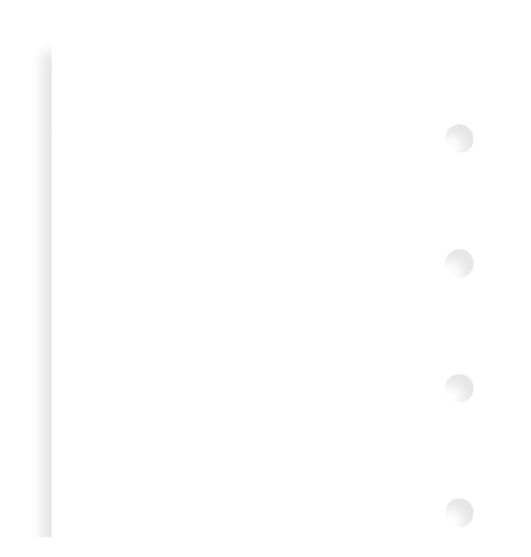 White Plain Notepaper Mini Refill