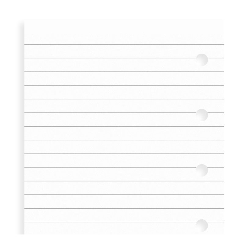 White Ruled Notepaper Mini Refill
