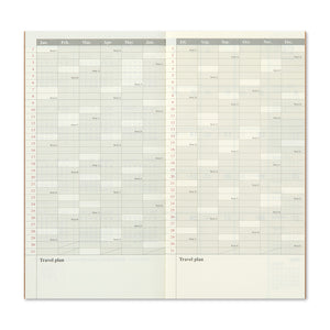 TRAVELER'S notebook Refill 2024 Monthly