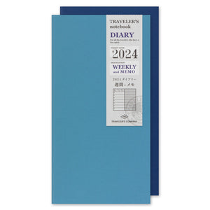TRAVELER'S notebook Refill 2024 Weekly + Memo