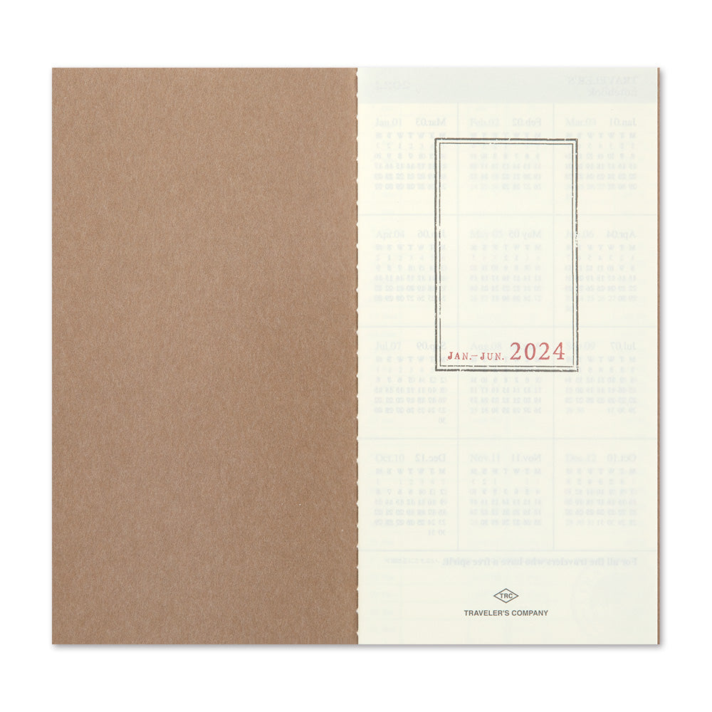 TRAVELER'S notebook Refill 2024 Weekly Vertical