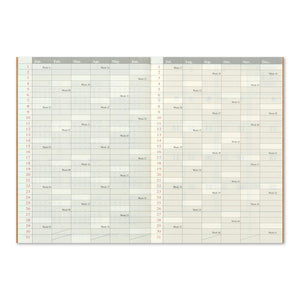 TRAVELER'S notebook Passport Size Refill 2024 Monthly