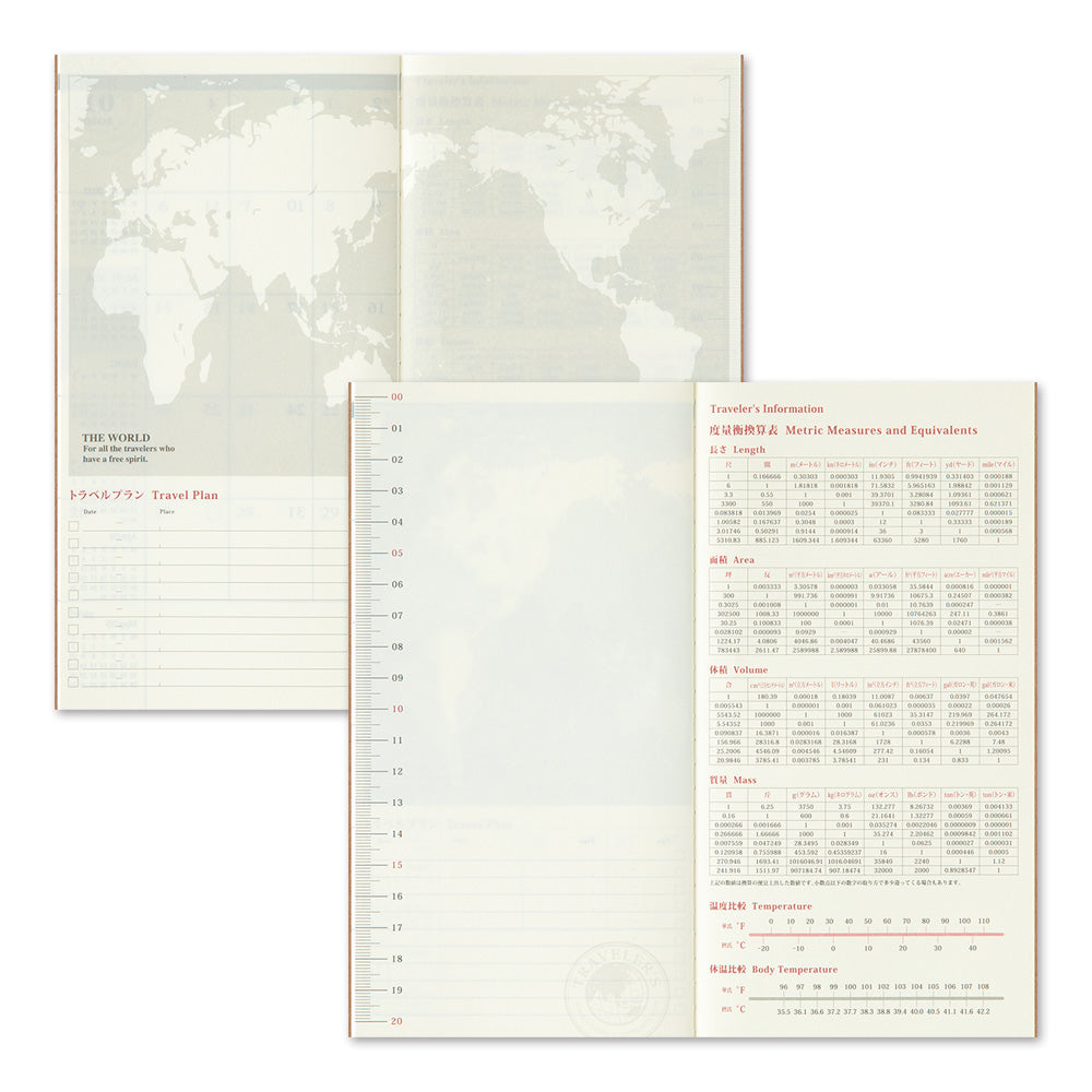 TRAVELER'S notebook Refill 2025 Monthly