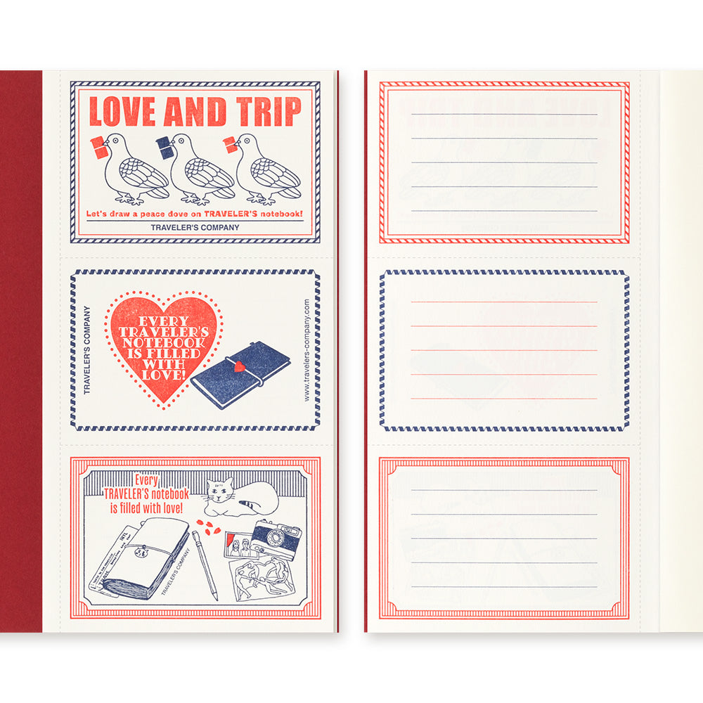 TRAVELER'S notebook Refill LOVE AND TRIP
