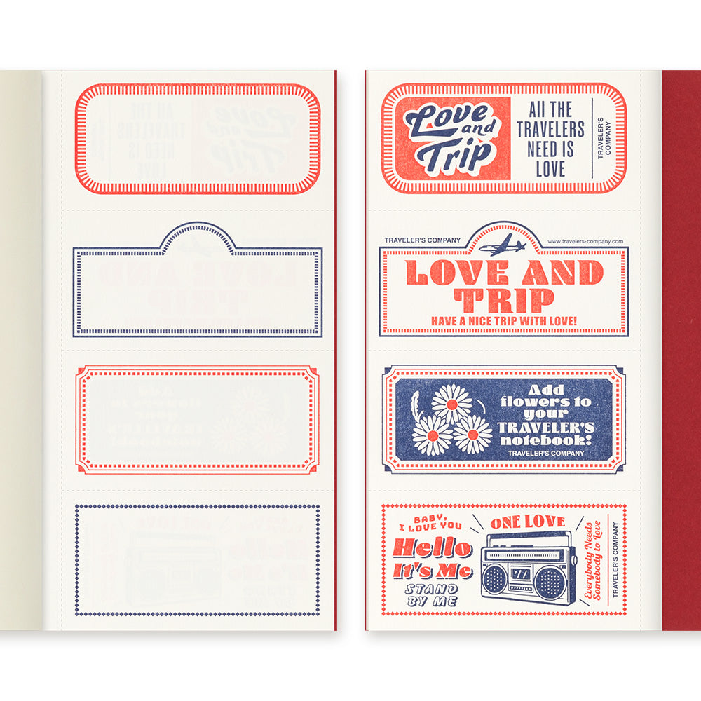 TRAVELER'S notebook Refill LOVE AND TRIP