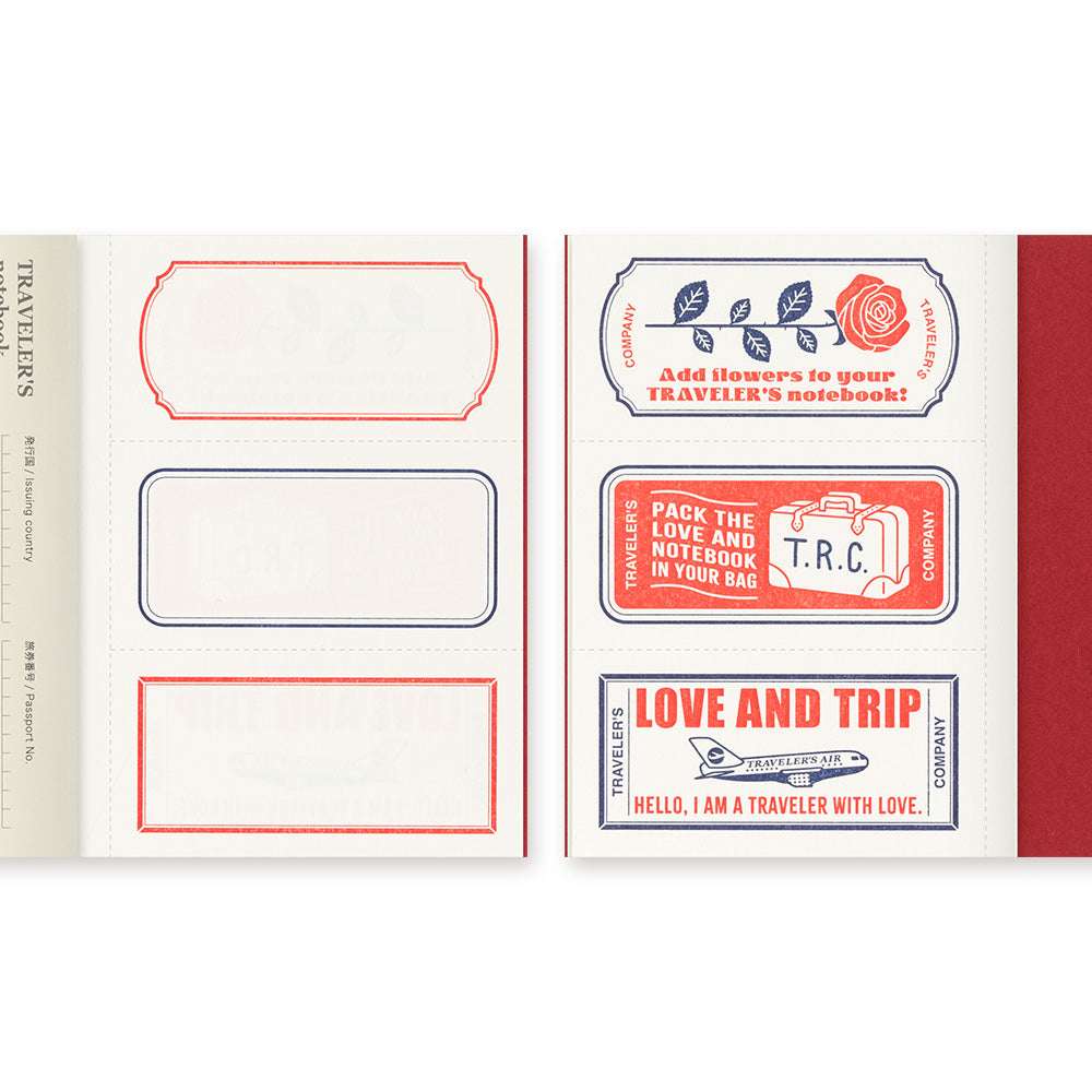 TRAVELER'S notebook Passport Size Refill LOVE AND TRIP