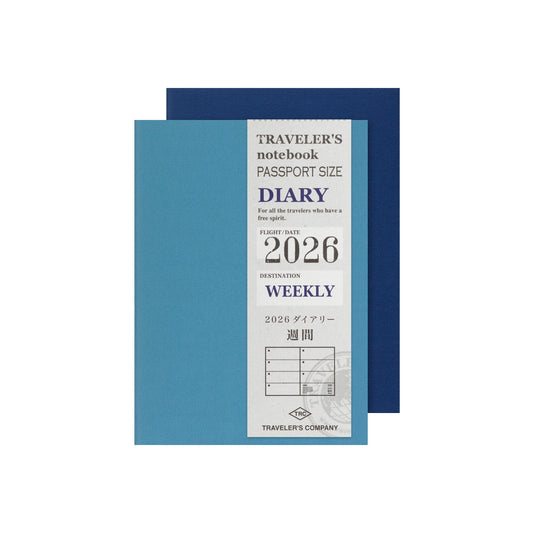 TRAVELER'S notebook Passport Size Refill 2026 Weekly