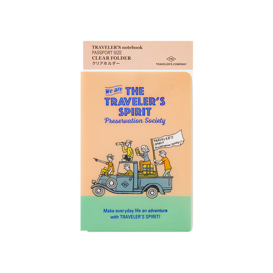 TRAVELER'S notebook Passport Size Clear Folder 2026