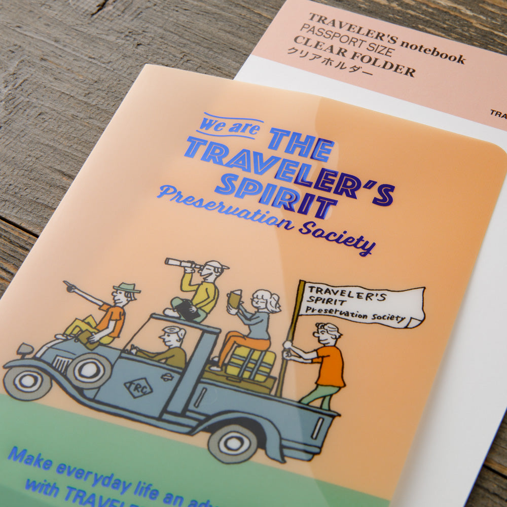 TRAVELER'S notebook Passport Size Clear Folder 2026