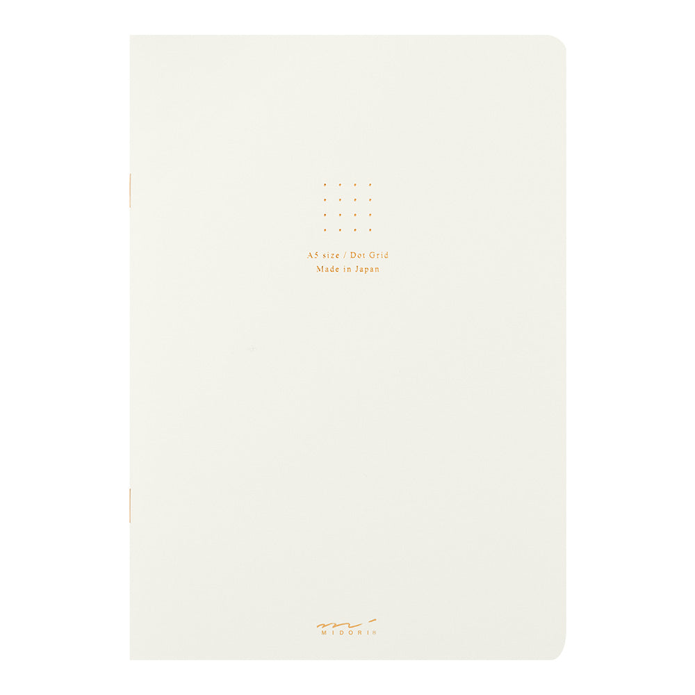 Midori Notebook (A5) Color Dot Grid White