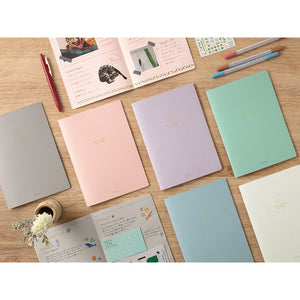 Midori Notebook (A5) Color Dot Grid White