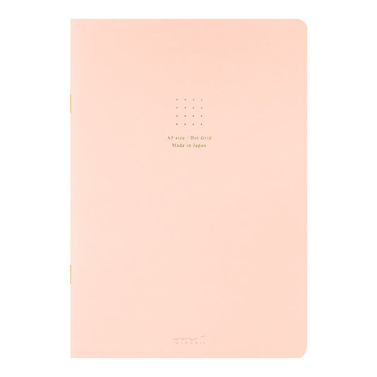 Midori Notebook (A5) Color Dot Grid Pink