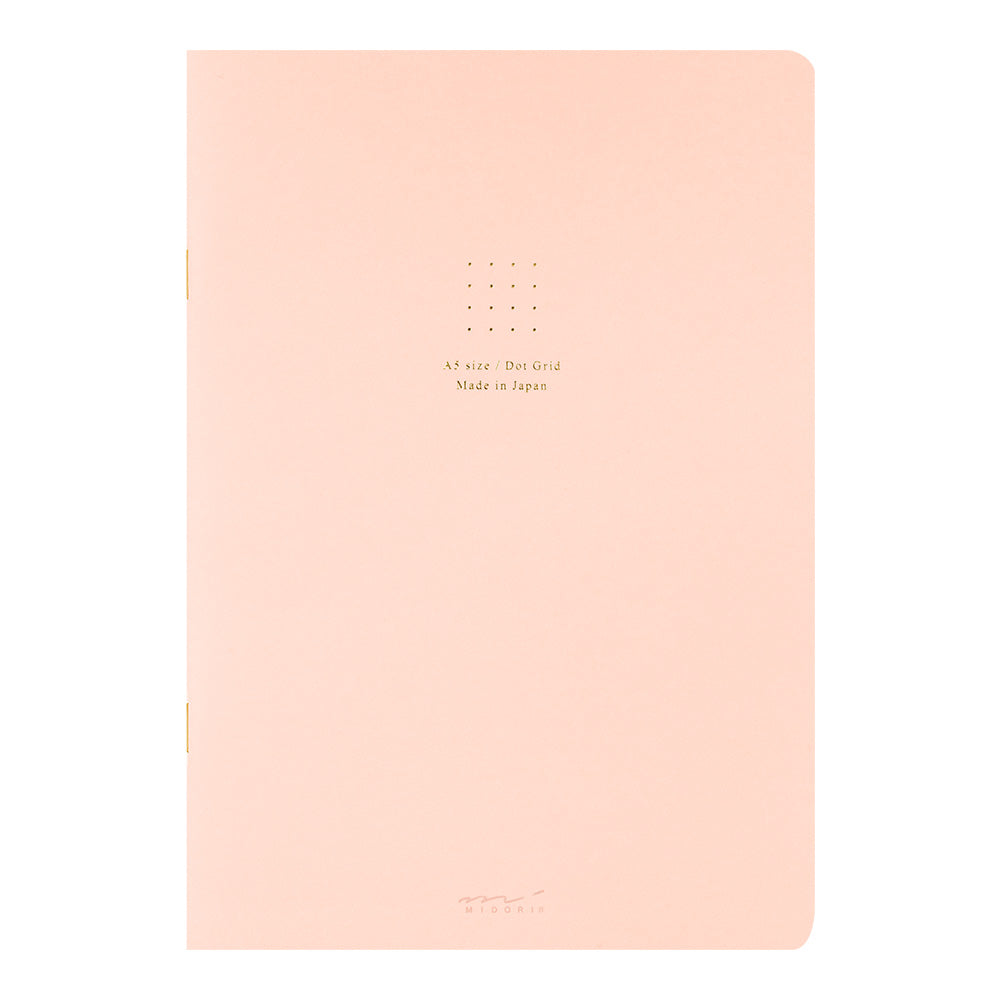 Midori Notebook (A5) Color Dot Grid Pink