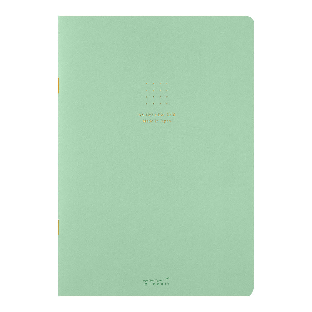 Midori Notebook (A5) Color Dot Grid Green