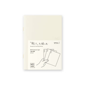 MD Notebook Light (A6) Blank 3pcs Pack A