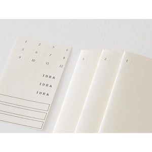 MD Notebook Light (B6 Slim) Blank 3pcs Pack A