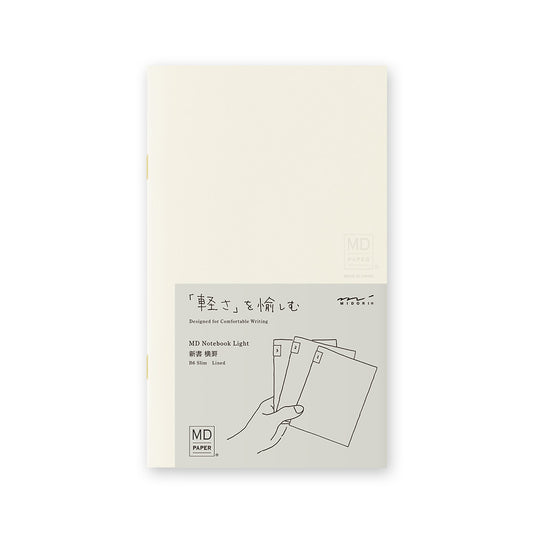 MD Notebook Light (B6 Slim) Lined 3pcs Pack A