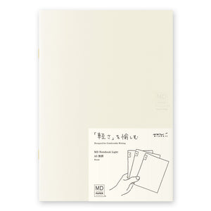 MD Notebook Light (A5) Blank 3pcs Pack A