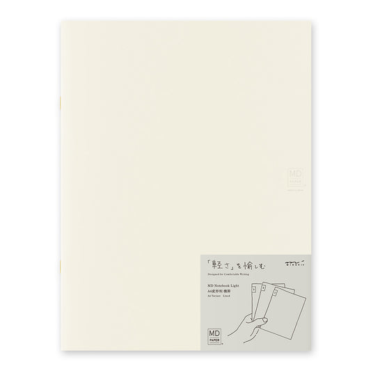 MD Notebook Light (A4 Variant) Lined 3pcs Pack A