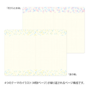 MIDORI Yuru Log Notebook (B6) Watercolor