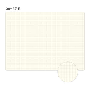 MIDORI Yuru Log Notebook (B6) Grid 2x2mm