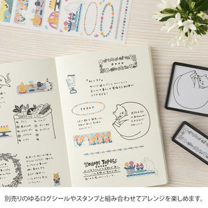 MIDORI Yuru Log Notebook (B6) Grid 2x2mm