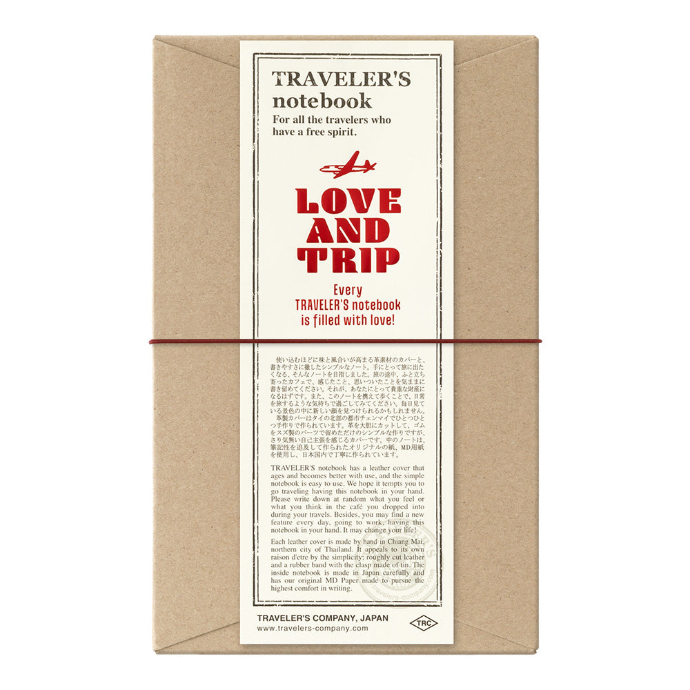 TRAVELER’S notebook LOVE AND TRIP Red
