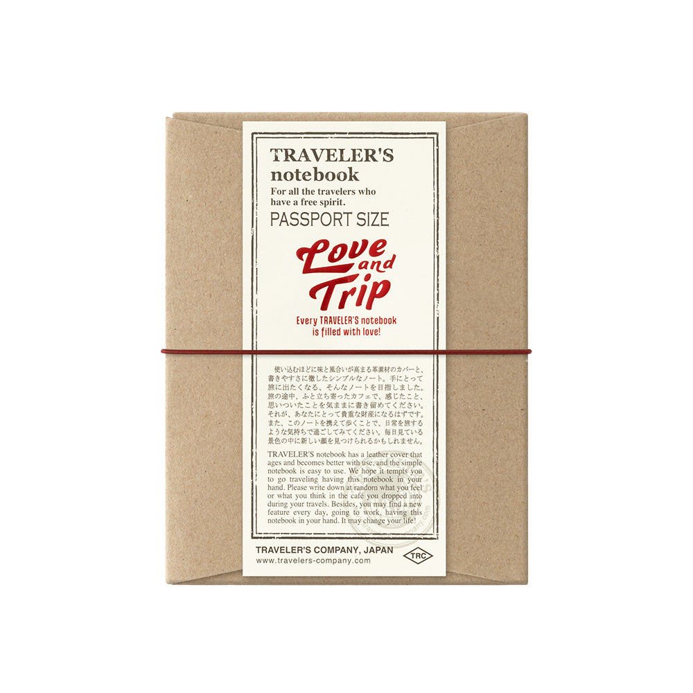 TRAVELER’S notebook Passport Size LOVE AND TRIP Red