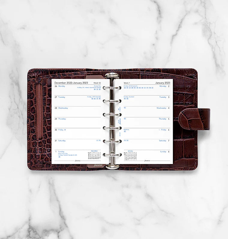Week On One Page Diary - Pocket 2023 English