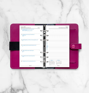 Week On One Page Diary With Notes - Personal 2023 Multilanguage