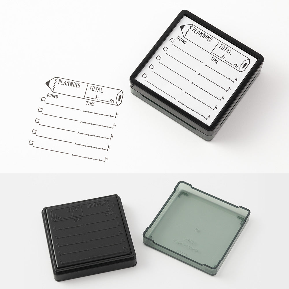 Midori Paintable stamp Pre-inked Planning