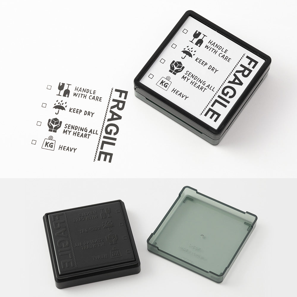 Midori Paintable stamp Pre-inked Fragile