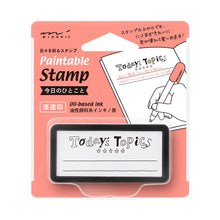 Load image into Gallery viewer, Midori Paintable stamp Pre-inked Half Size One Phrase of the Day
