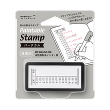 Load image into Gallery viewer, Midori Paintable stamp Pre-inked Half Size Vertical
