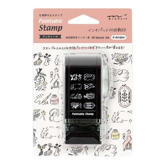 Midori Paintable Rotating Stamp Dial Antique