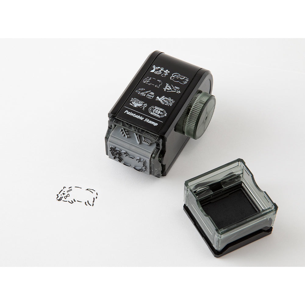 Midori Paintable Rotating Stamp Dial Antique